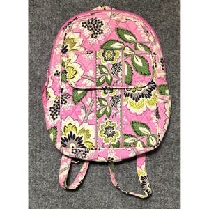 Vera Bradley Mini Backpack Pricilla Pink Floral Quilted Travel